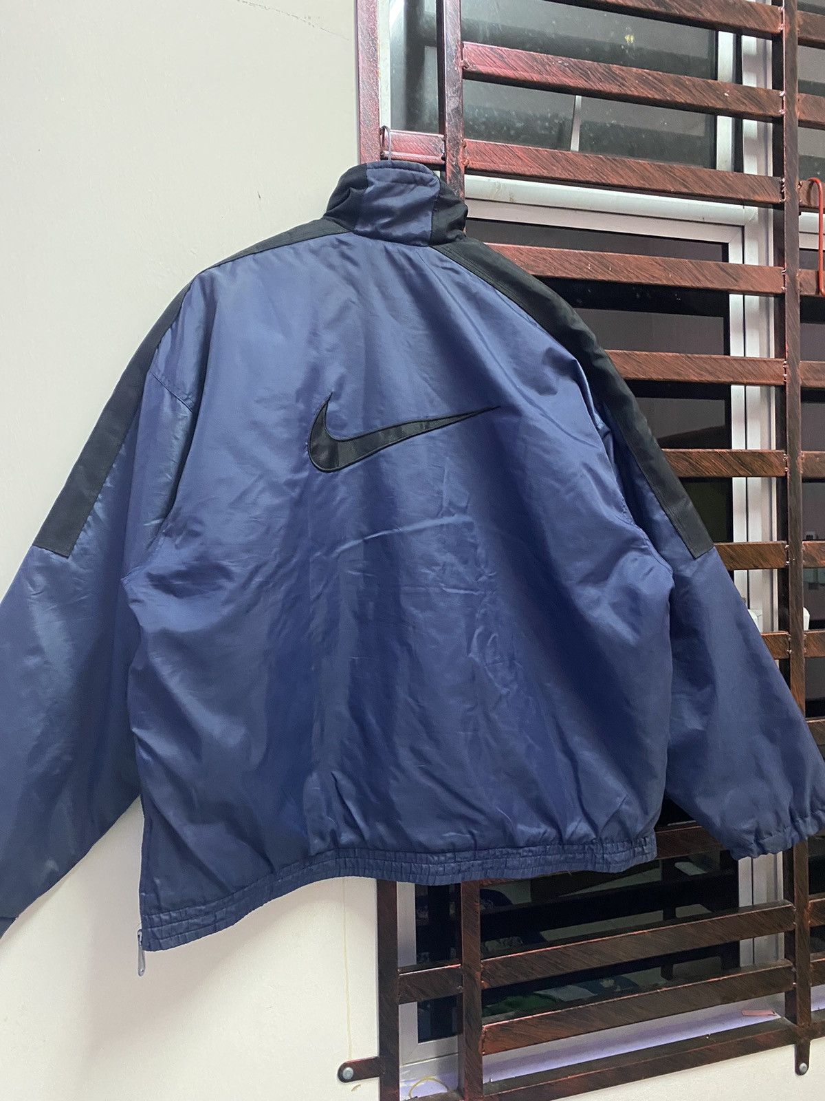 Vintage Vintage 90s Nike Half Zip Up Bomber Jacket Size US L / EU 52-54 / 3 - 5 Thumbnail