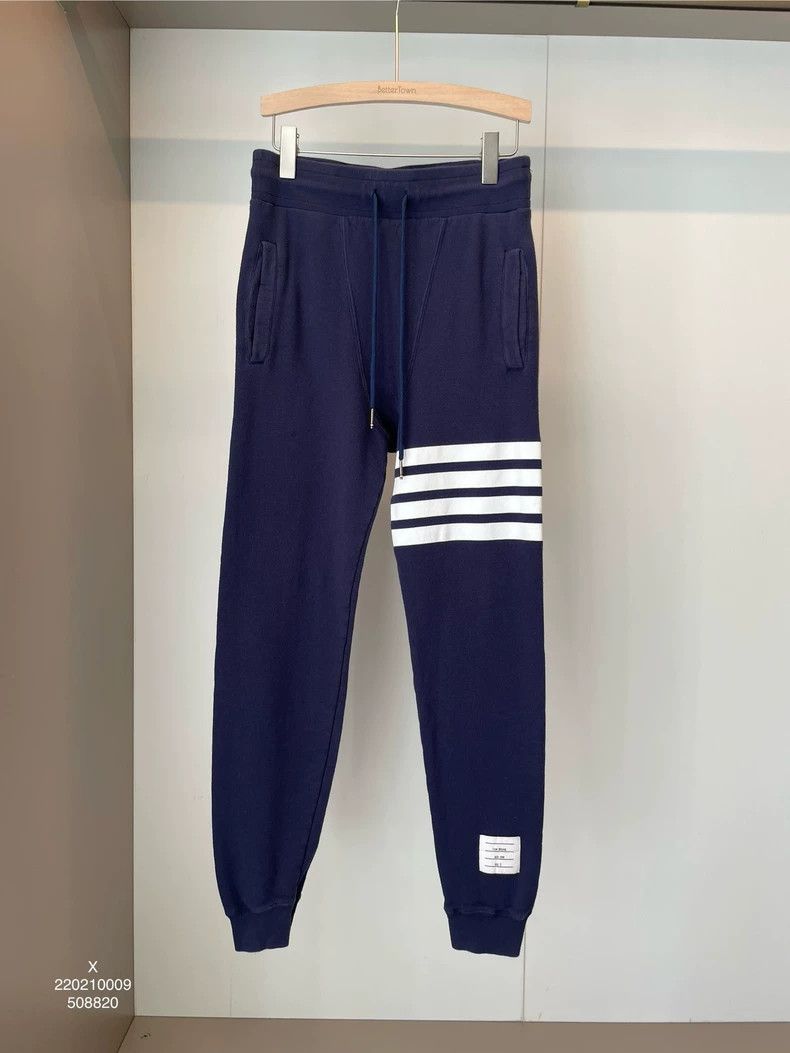 Thom Browne Thom Browne size3 Blue and green cotton trousers Size US 27 - 1 Thumbnail