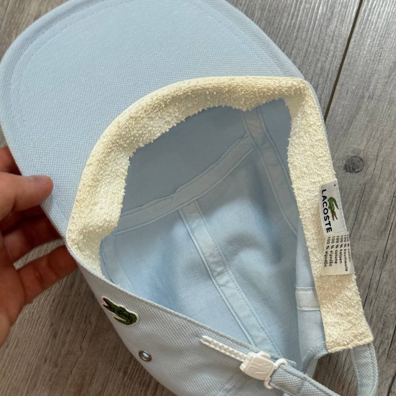 Lacoste Vintage y2k Lacoste 5-Panel Cap Size ONE SIZE - 7 Thumbnail