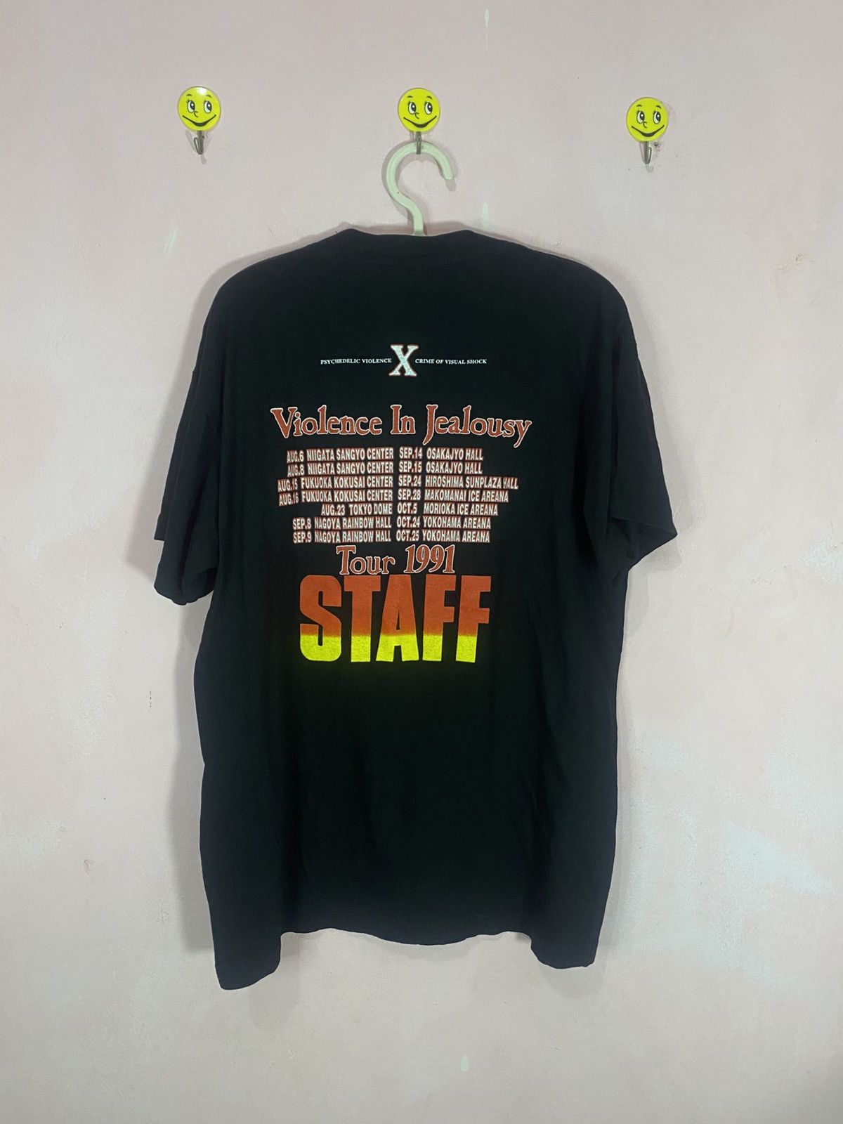 Band Tees × Vintage Vintage X japan tee tour 1991 violence in jealousy Size US L / EU 52-54 / 3 - 2 Thumbnail