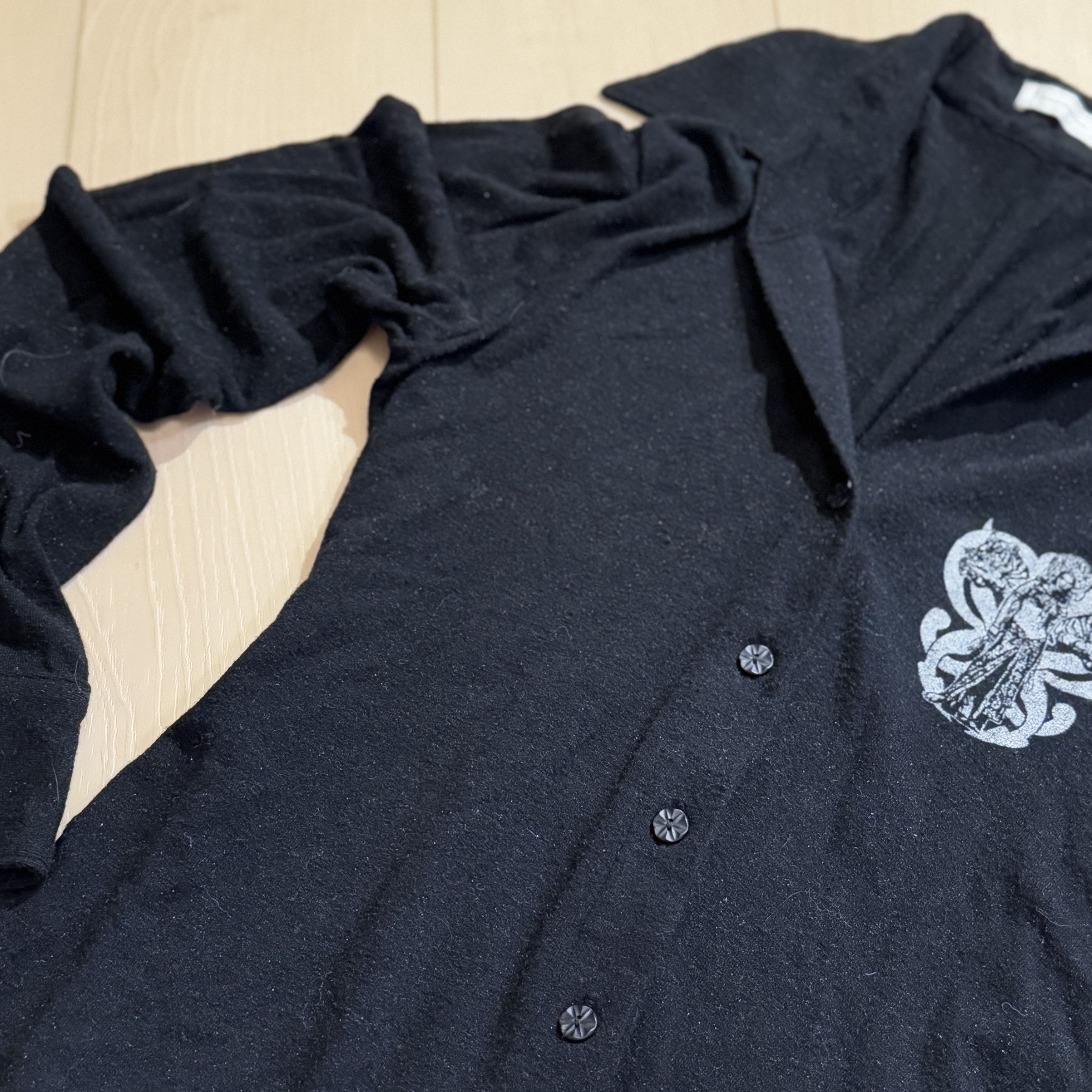 Hysteric Glamour hysterics black collared button up long sleeve blouse top Size M / US 6-8 / IT 42-44 - 8 Thumbnail