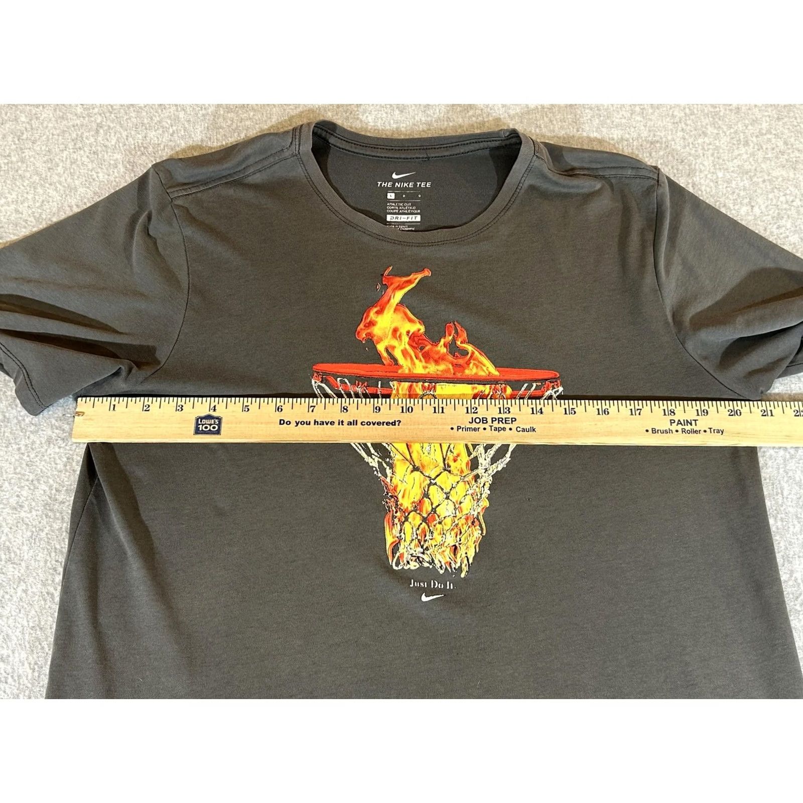 Nike Nike Shirt Mens Large Dri Fit Short Sleeve Basketball Hoop Graphic Athletic Cut Size US L / EU 52-54 / 3 - 5 Thumbnail