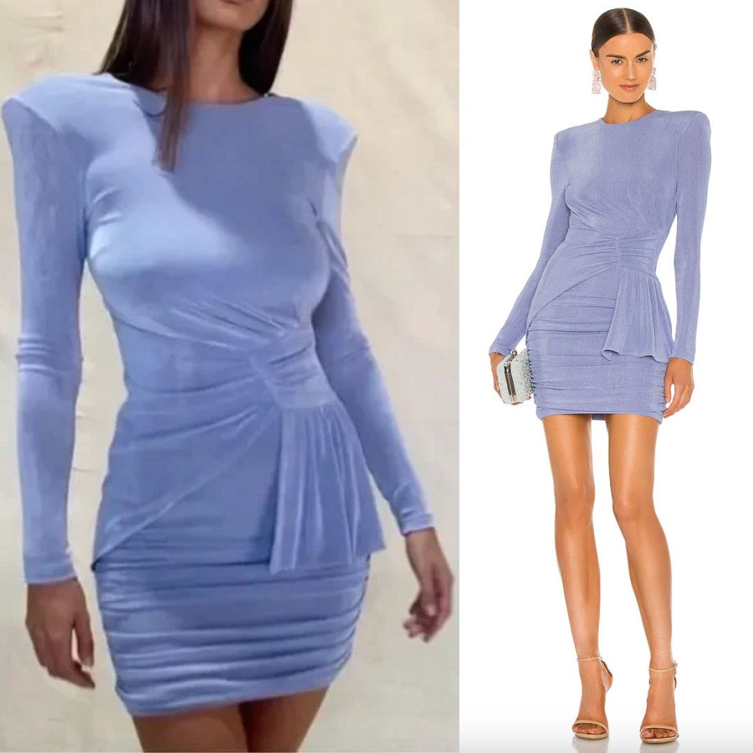 Other MISHA | Evetta Dress in Heather Blue Open Back Mini US 6 / M Size M / US 6-8 / IT 42-44 - 1 Thumbnail