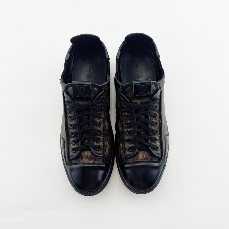 Louis Vuitton Louis Vuitton Casual Fashion Sneakers in Black Brown - Size US 8.5 / EU 41-42 - 2 Thumbnail