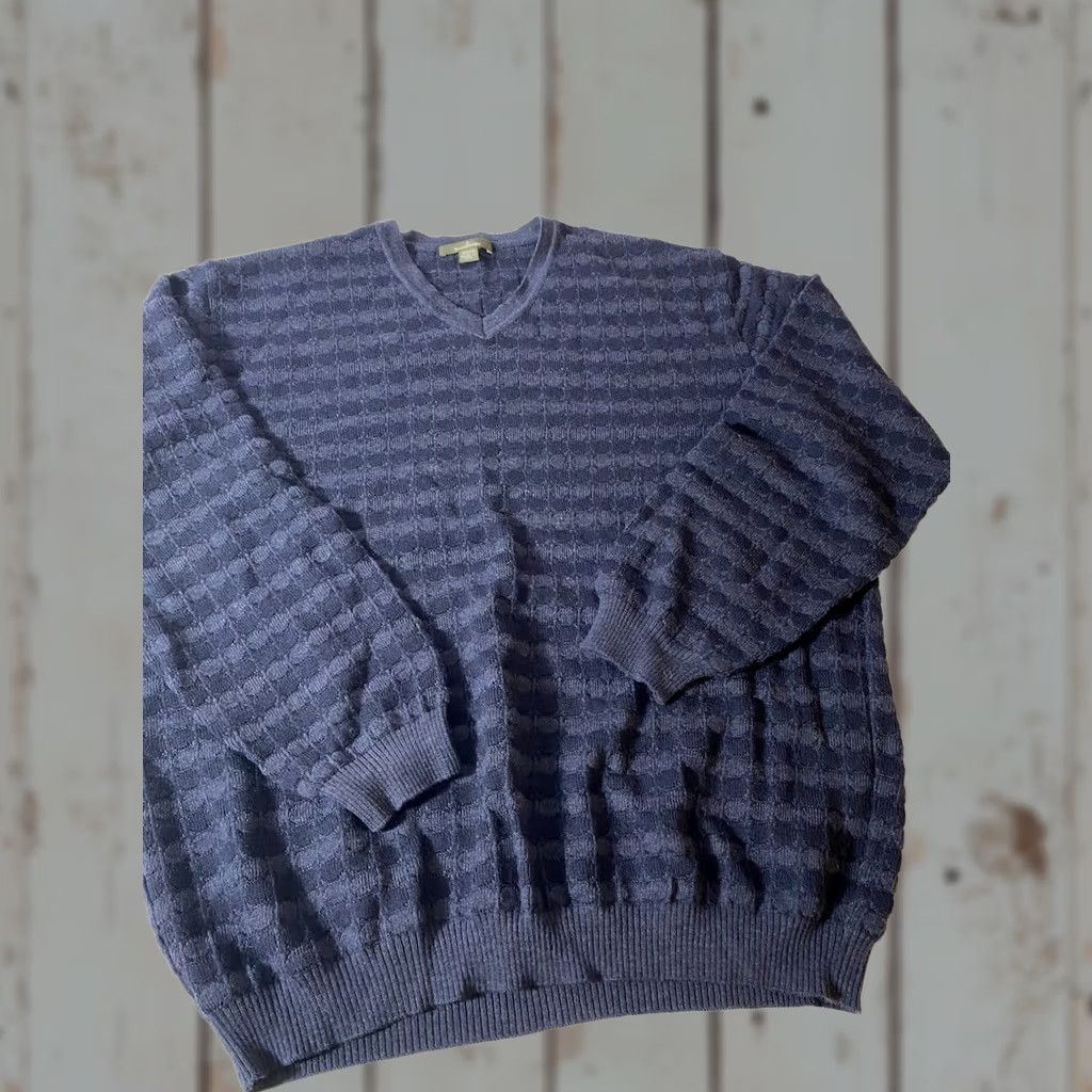 Ermenegildo Zegna Ermenegildo Zegna Sweater V- Neck Blue Size XXL Made in Italy Mens Size US XXL / EU 58 / 5 - 1 Thumbnail