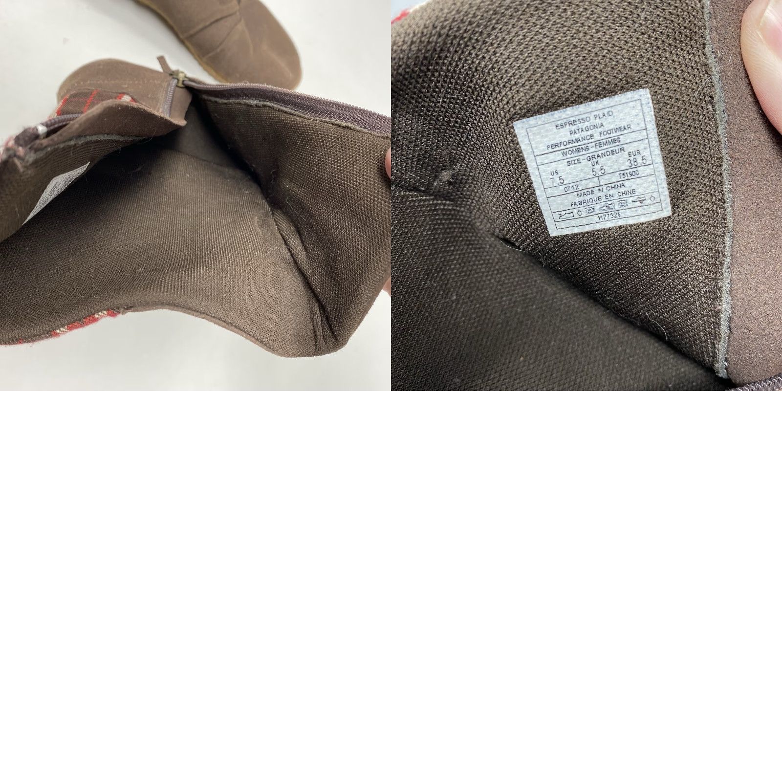 Patagonia Patagonia Boots Womens Mid-Calf Brown Plaid Buckle Side Zip Leather Lining Leather Insole Flat Heel 7.5 US Size US 8 / IT 38 - 8 Thumbnail