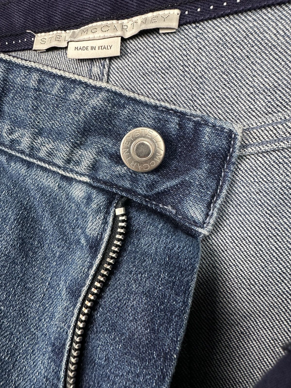 Stella McCartney Stella McCartney Side Patched Logo Blue Jeans Women’s sz 27 Size 27" / US 4 / IT 40 - 10 Thumbnail
