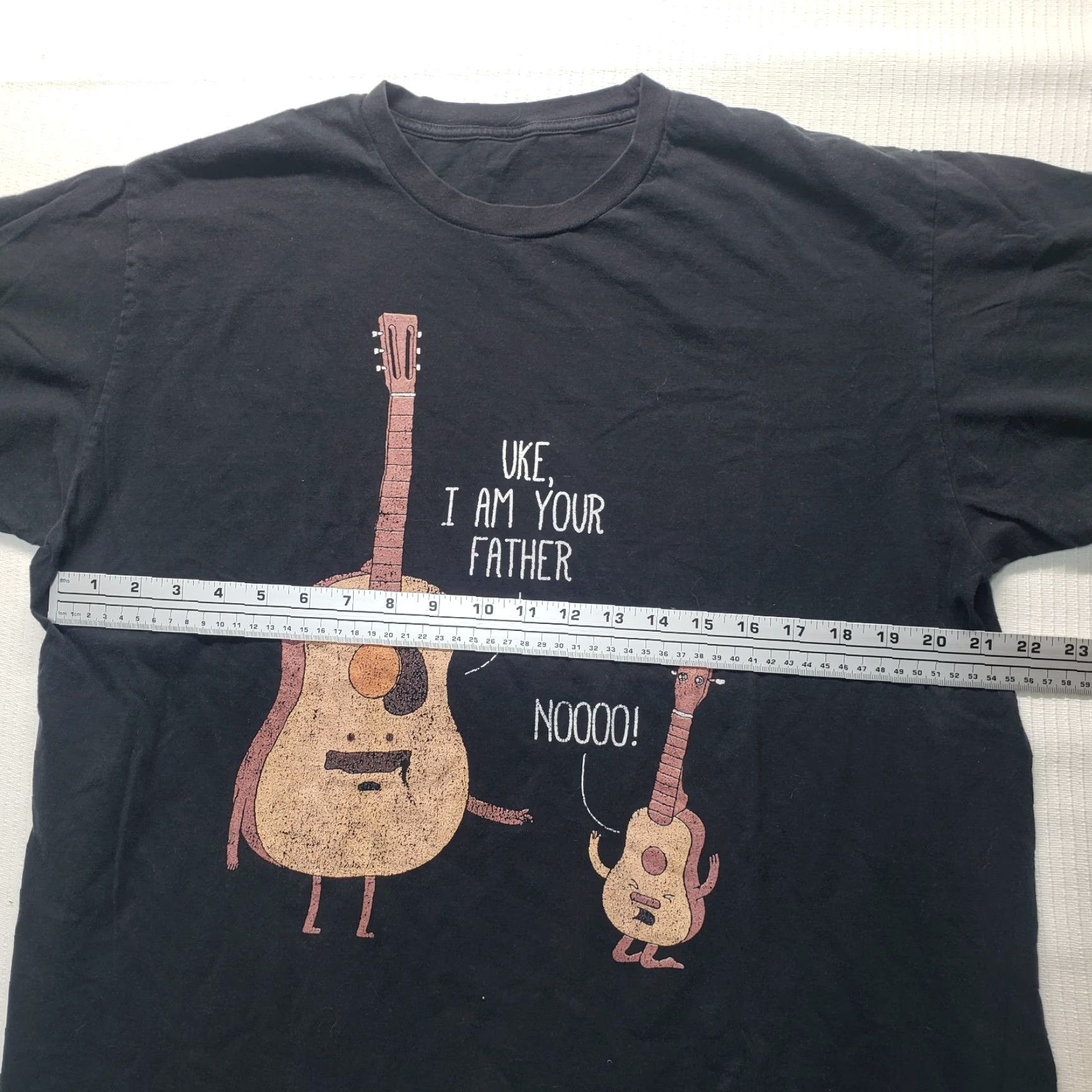 Vintage VINTAGE UKE I am Your Father Star Wars Parody T-Shirt Faded Grunge Size L Black Mens T-Shirt L Size US L / EU 52-54 / 3 - 3 Thumbnail