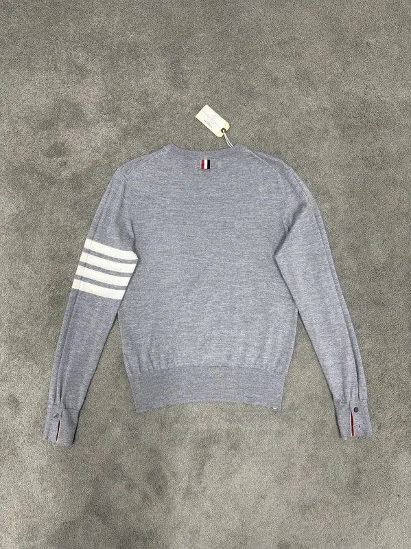 Thom Browne Thom Browne Gray Wool Pullover Sweater . Size S / US 4 / IT 40 - 4 Thumbnail
