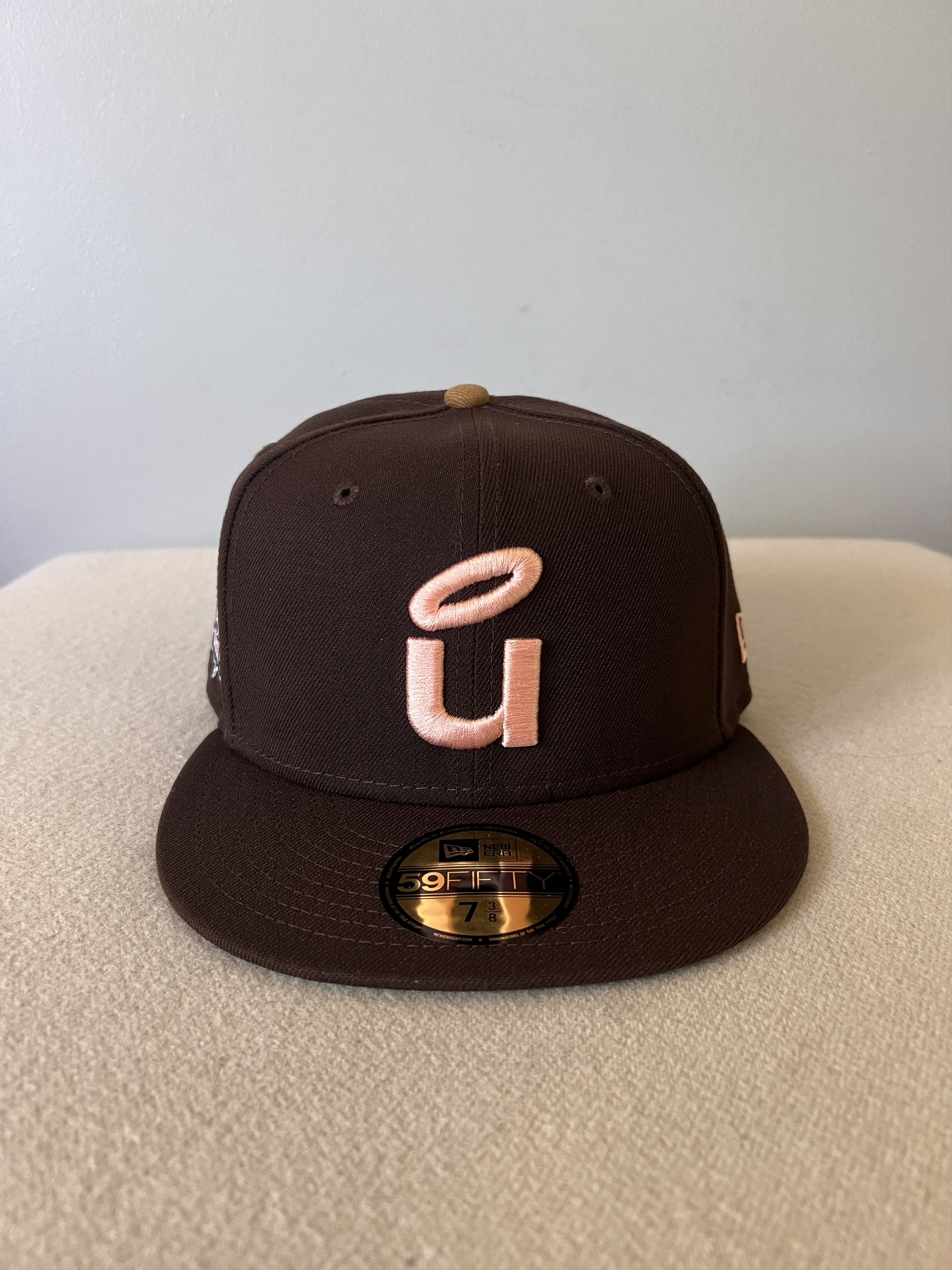 New Era × Union LA 7 3/8 New Era Union LA U Halo 59FIFTY Hat in Brown Size ONE SIZE - 2 Thumbnail