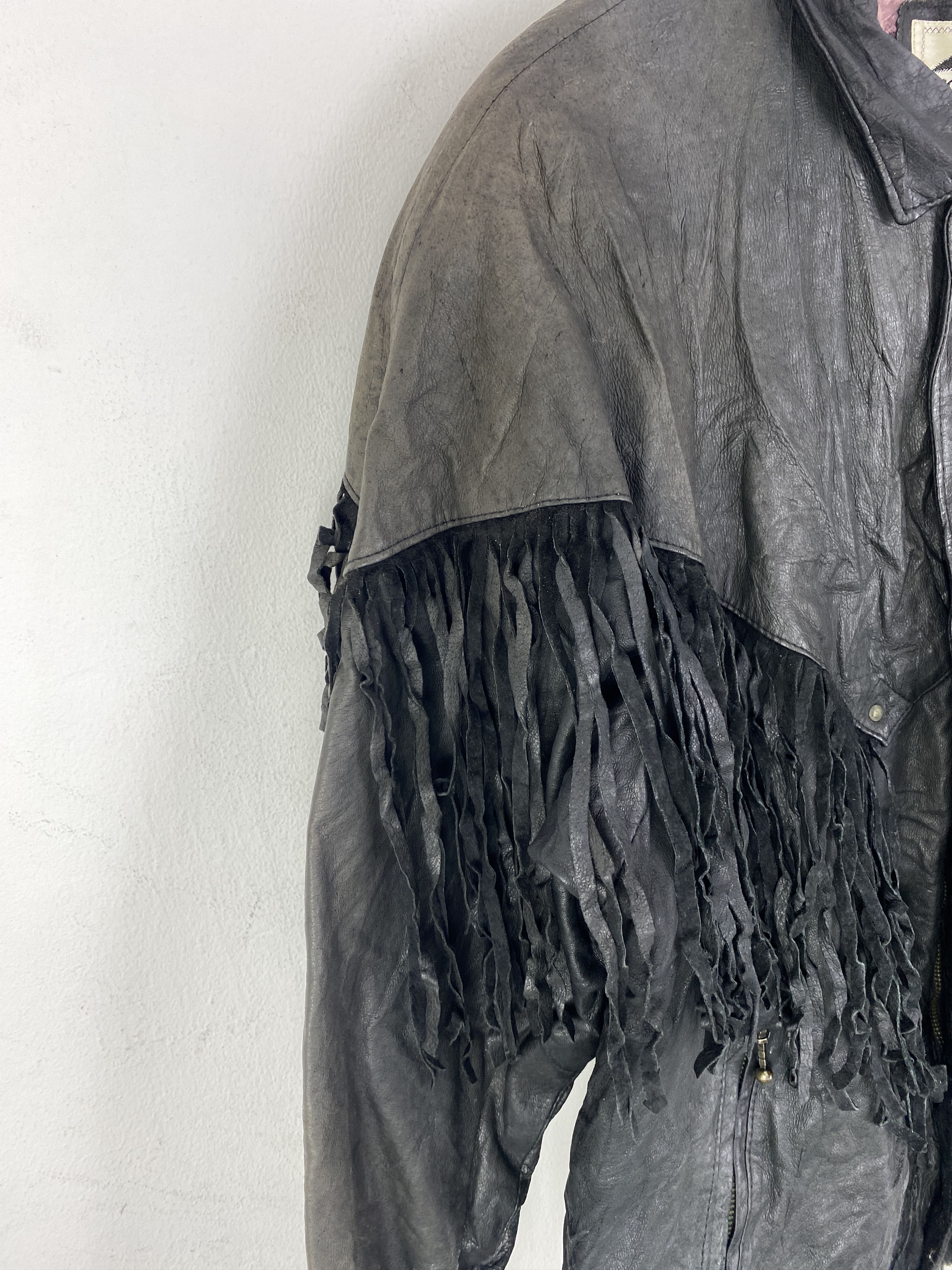 Japanese Brand Vintage 80s Foxrun Mexican Style Leather Jacket J0135 Size US XL / EU 56 / 4 - 8 Thumbnail