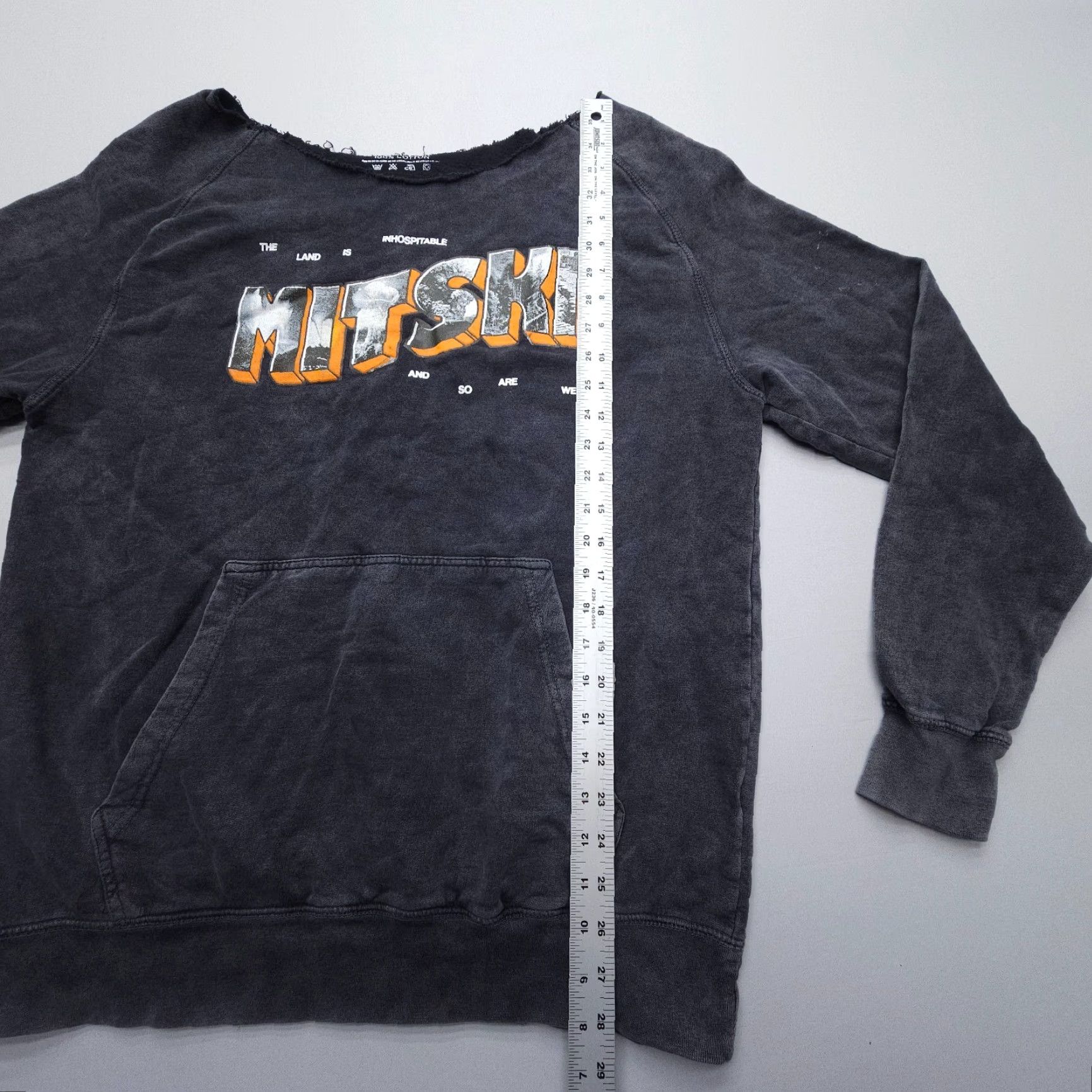 Vintage Mitski Sweatshirt Mens / Adult Large Inhospitable Graphic Shirt Pullover Black Logo USA 90s Theme All Seasons Spring Winter Fall Size US L / EU 52-54 / 3 - 6 Thumbnail