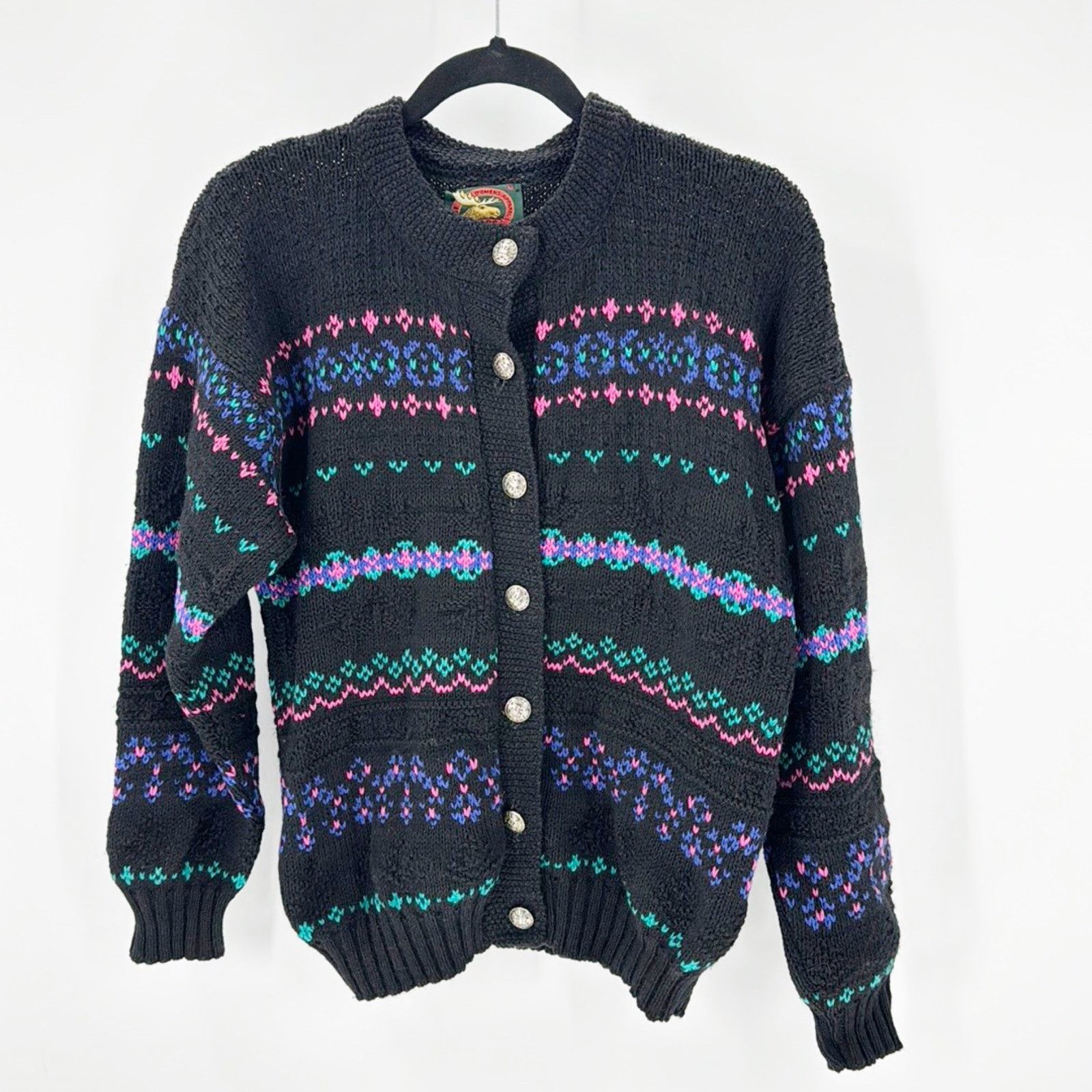 Vintage Vintage Alps Fine Apparel Knit Sweater cardigan 80s size M Size M / US 6-8 / IT 42-44 - 1 Thumbnail
