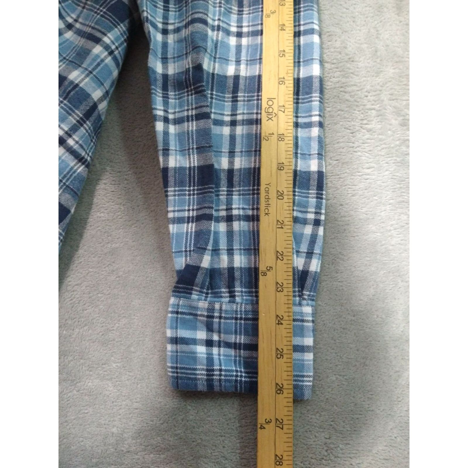 J.Crew J.CREW Classic Fit Button-Up Shirt Mens Medium Blue Plaid Flannel Long Sleeve Cotton Size US M / EU 48-50 / 2 - 6 Thumbnail