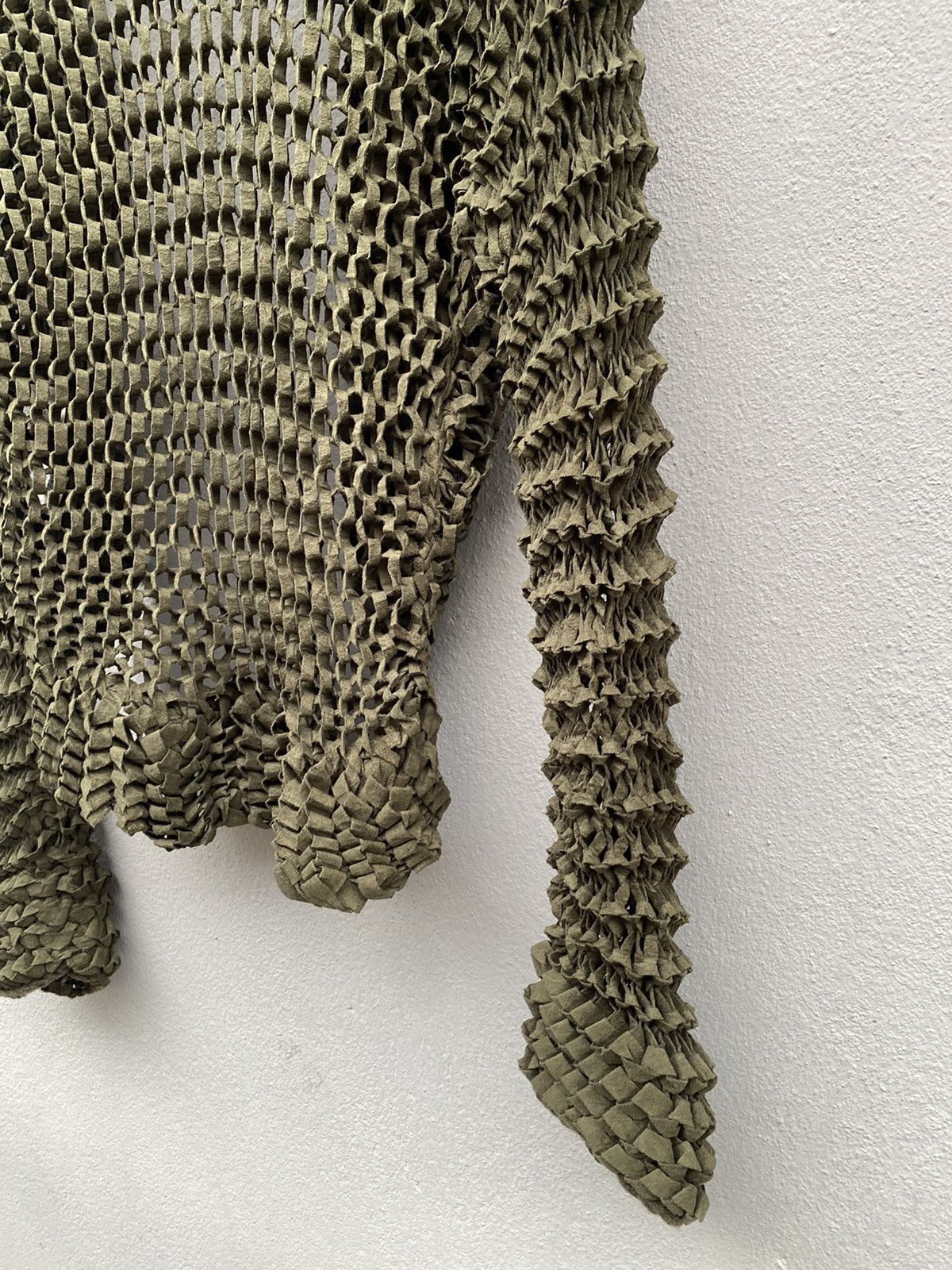 Hiroko Koshino Homme 💥Archived💥 HIROKO KOSHINO Pleated 3D Mesh Knit Spider Web Size S / US 4 / IT 40 - 18 Thumbnail