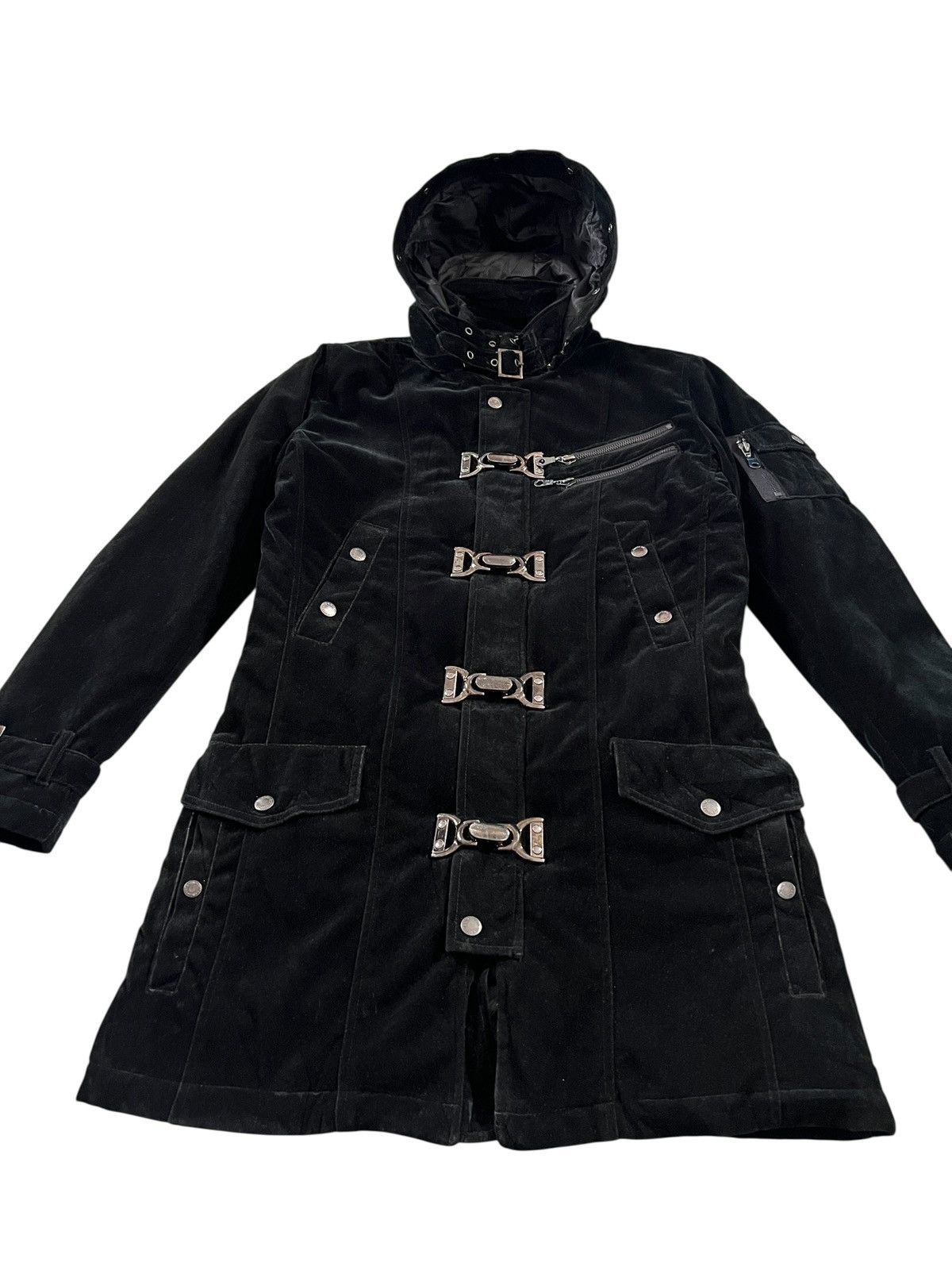 In The Attic In the Attic Black Velvet Bondage Jacket Size US M / EU 48-50 / 2 - 6 Thumbnail