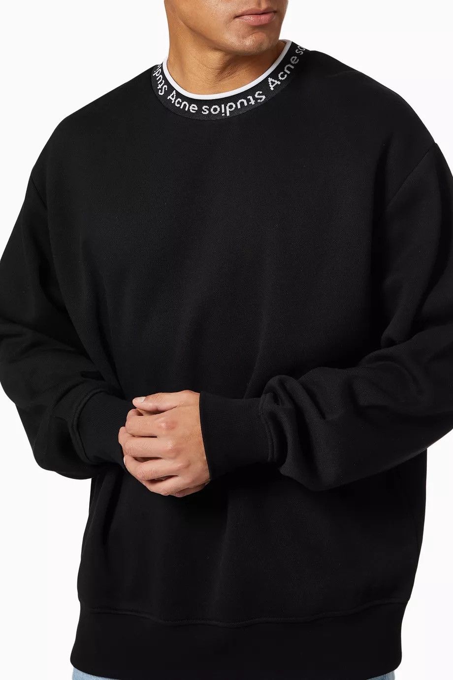 Acne Studios Acne Studios Logo Ribbed Oversized Sweatshirt Size US S / EU 44-46 / 1 - 2 Thumbnail