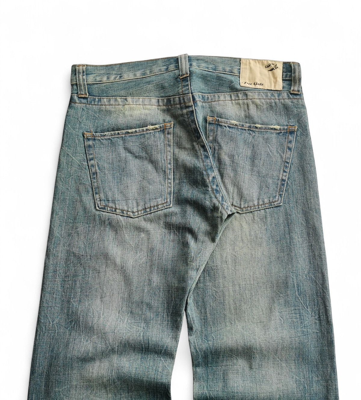 Kapital Free Gate Ripped Mud Wash Jeans Size US 34 / EU 50 - 4 Thumbnail