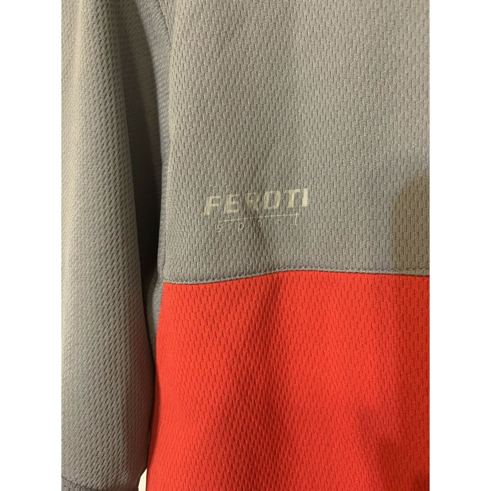 Other Feroti Sport Mens Size XL Running Shirt Jersey Red Gray 1/4 Size US XL / EU 56 / 4 - 6 Thumbnail
