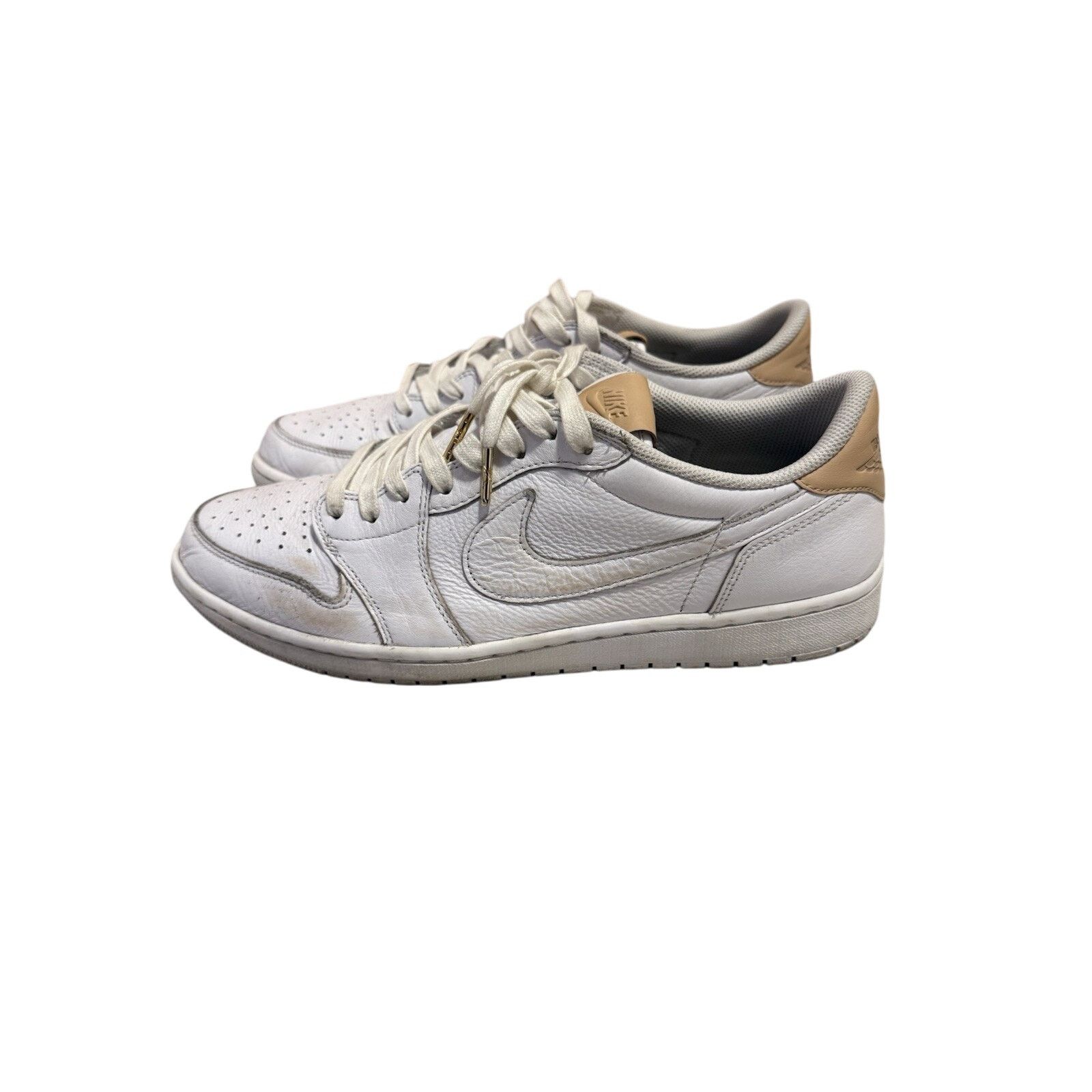 Size 13 Jordan Low OG Premium White Vachetta Tan