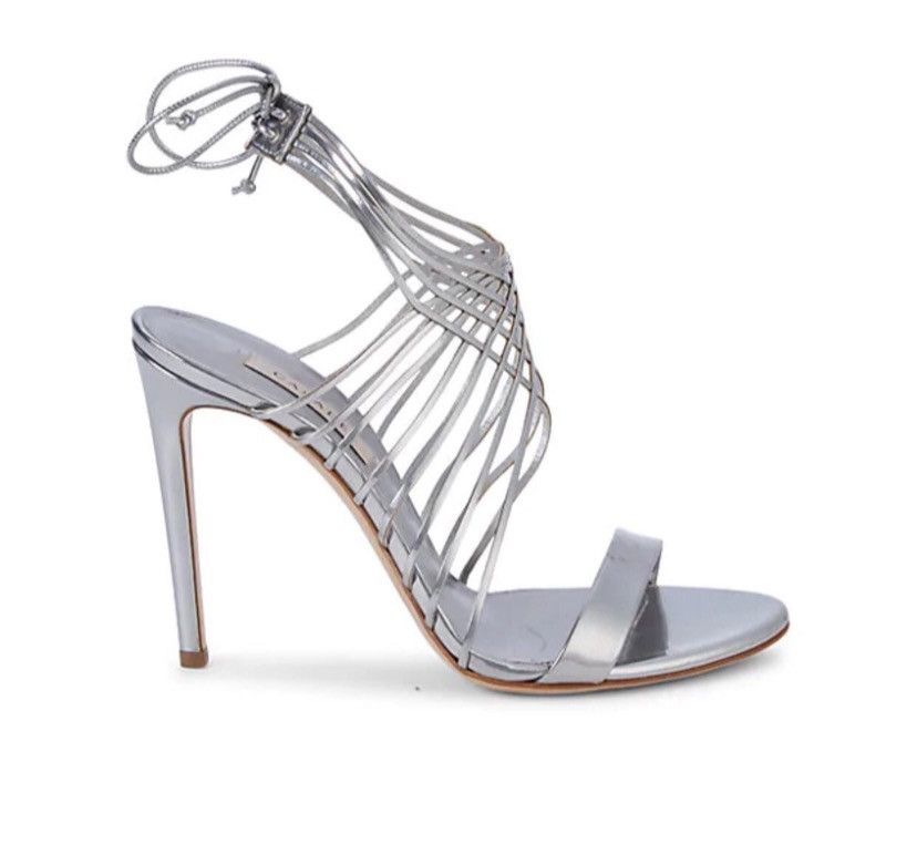 Casadei Casadei Multi-strap metallic leather sandals size 6.5 Size US 6.5 / IT 36.5 - 1 Thumbnail