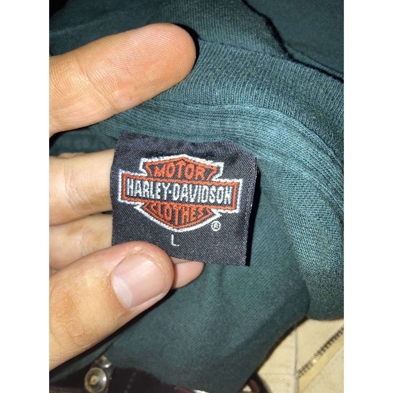 Harley Davidson × Vintage Vintage 1991 Harley Davidson t-shirt Size US L / EU 52-54 / 3 - 3 Thumbnail