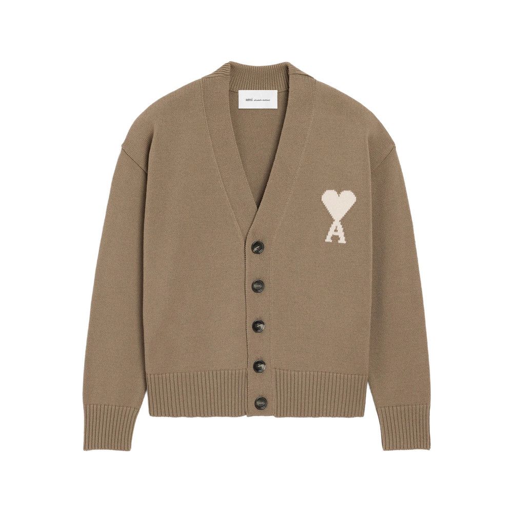 AMI Ami Paris BROWN Sweaters & Knitwear - Cardigans Size US XL / EU 56 / 4 - 1 Thumbnail