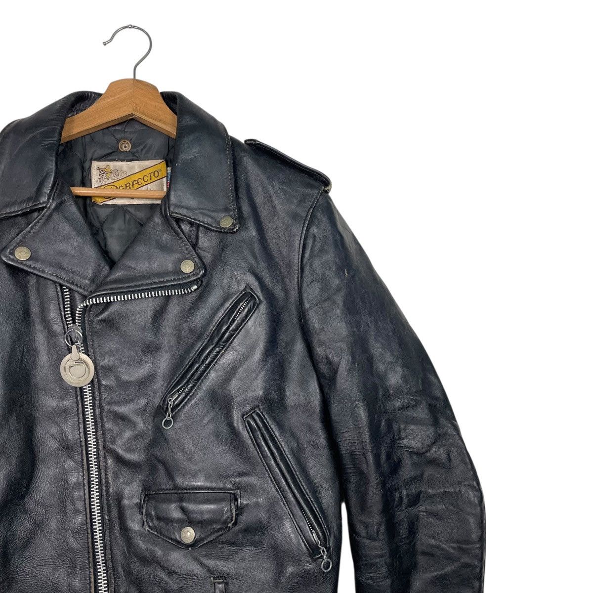 Schott 80s Schott Perfecto Double Colar Motorcycle Leather Jacket Size US S / EU 44-46 / 1 - 7 Thumbnail