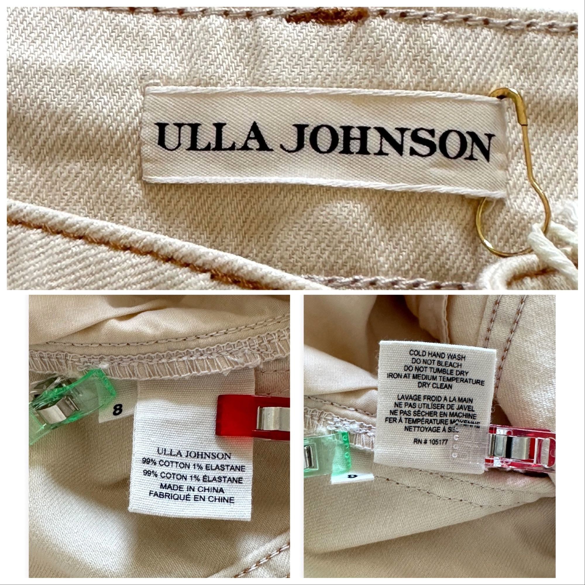 Ulla Johnson Ulla Johnson Brodie Jeans, Cream, Size 8, New with tag, MSRP Size 30" / US 8 / IT 44 - 4 Thumbnail