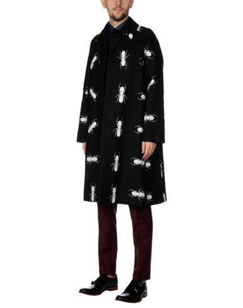 image of Avant Garde x Paul Smith Paul Smit Trench Coat Parka Jacket Big Logo Print in Black (Size Medium)