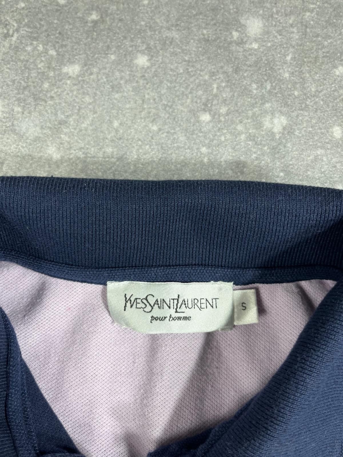 Vintage × Yves Saint Laurent Yves Saint Laurent Polo Shirt Big Logo Vintage YSL Size US S / EU 44-46 / 1 - 4 Thumbnail