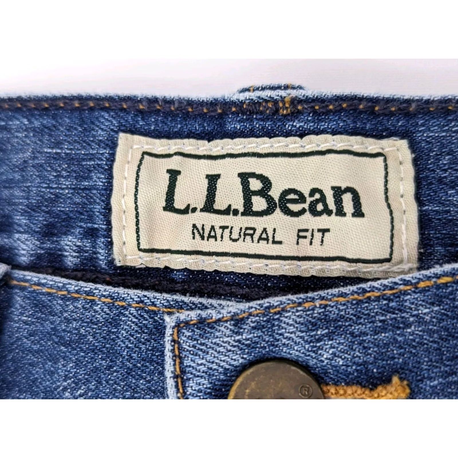 Vintage L.L. Bean 1912 Jeans Blue Straight Jeans Women 10 Tall 27x29 Denim 5-Pocket Logo 1912 Hardware Vintage: No Size 32" / US 10 / IT 46 - 2 Thumbnail