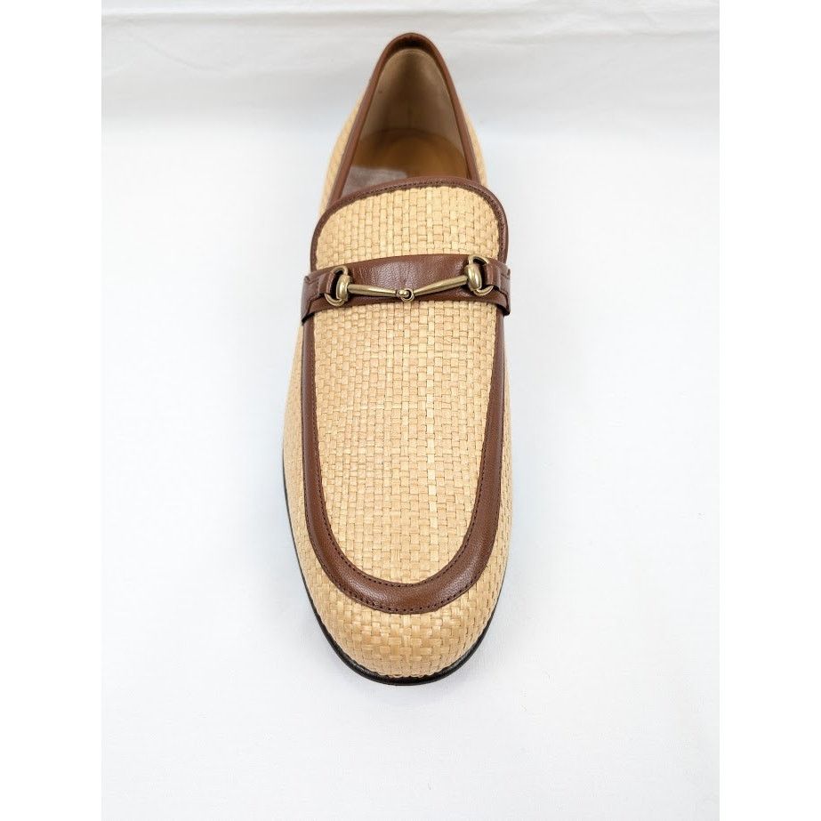 Gucci o1rshd1 Horsebit Buckle Loafers in Beige/Brown Size US 11.5 / EU 44-45 - 5 Thumbnail