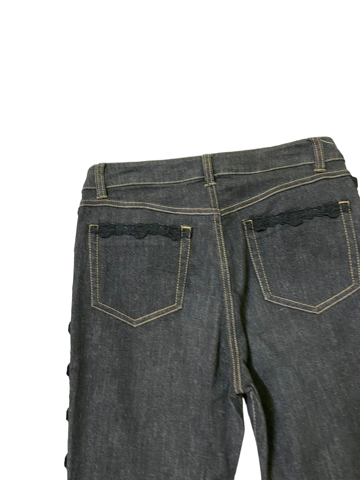 Hysteric Glamour × If Six Was Nine × Japanese Brand Flared Pink House Lace button Leg Design Denim Pant Size US 26 / EU 42 - 13 Thumbnail