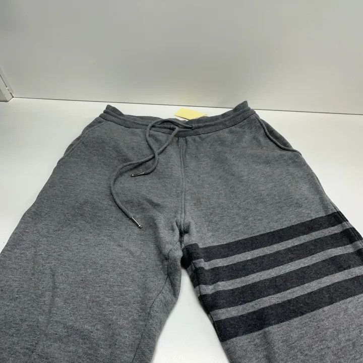 Thom Browne Thom Browne Gray Stripe Knit Sports Pants -2507 Size US 26 / EU 42 - 2 Thumbnail