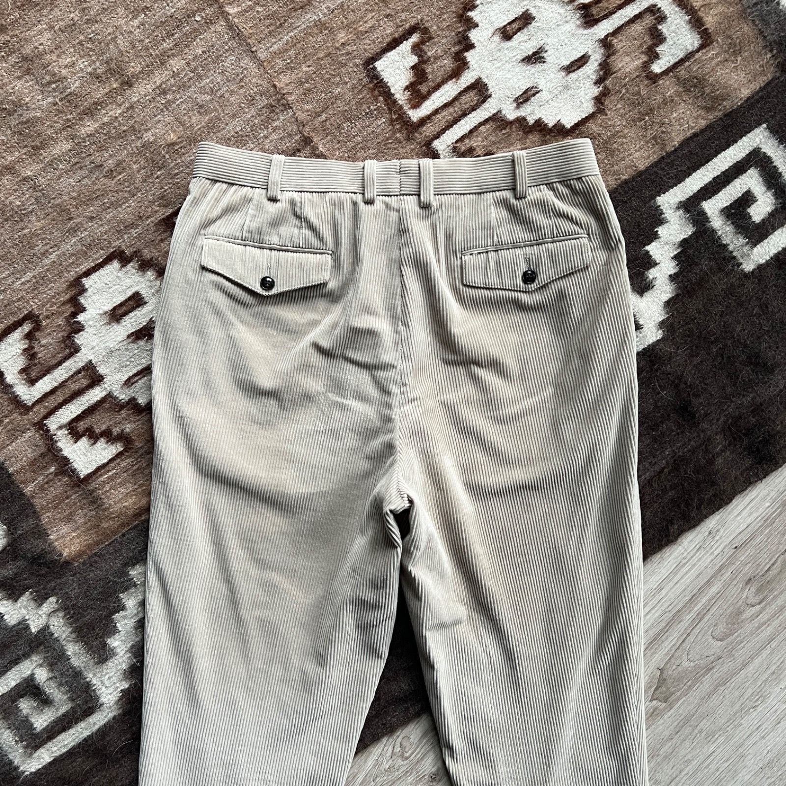 Other 1883 Pontoglio Blake Flat Front Beige Corduroy Pants Size W3 Size US 34 / EU 50 - 5 Thumbnail
