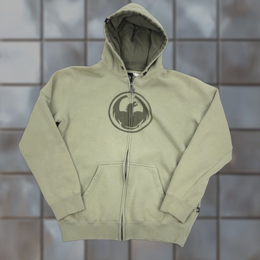 Vintage Dragon Alliance Hoodie Full Zip Mens M Sage Green Vintage Size US M / EU 48-50 / 2 - 1 Thumbnail