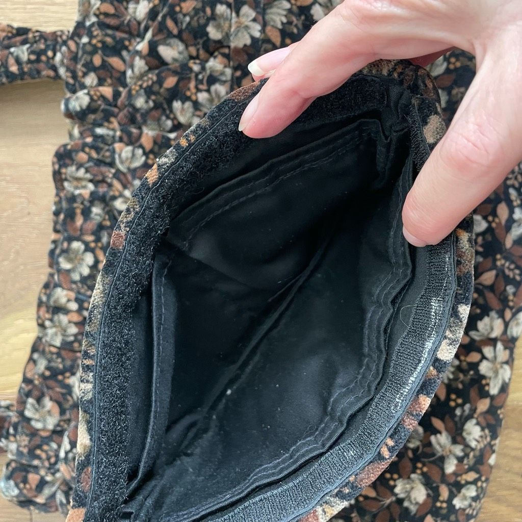 Vintage Vintage 70s Artisan Quilted Velveteen Purse Bag Pouch Wallet Size ONE SIZE - 6 Thumbnail