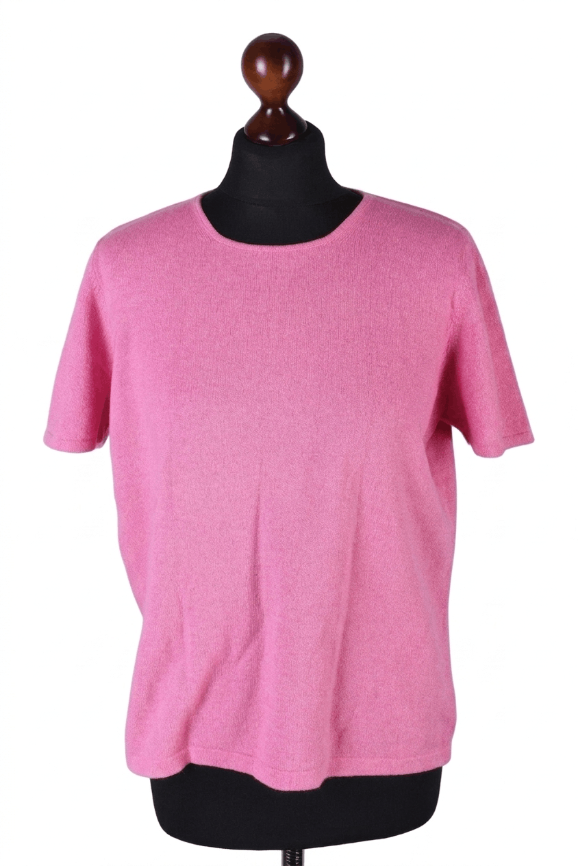 Brunello Cucinelli Brunello Cucinelli Cashmere Blend Short Sleeve Knit Sweater Size M / US 6-8 / IT 42-44 - 1 Thumbnail