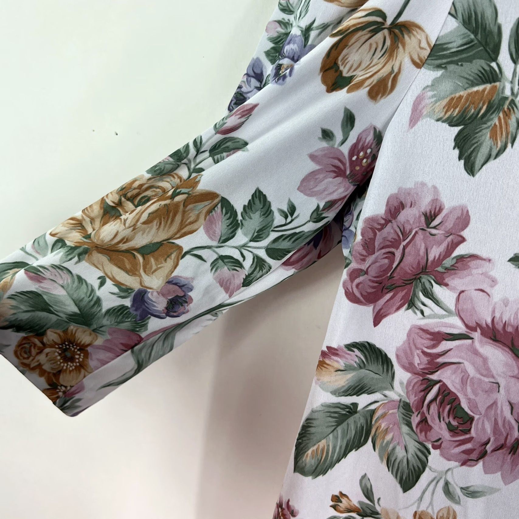 Vintage VINTAGE Studio C Dress Sh dp Waist Floral Pleated Peplum Dress 16 Pink Women Sized 16 Knee Length Fall Spring Summer 16 Womens Size XXL / US 16-18 / IT 52-54 - 7 Thumbnail