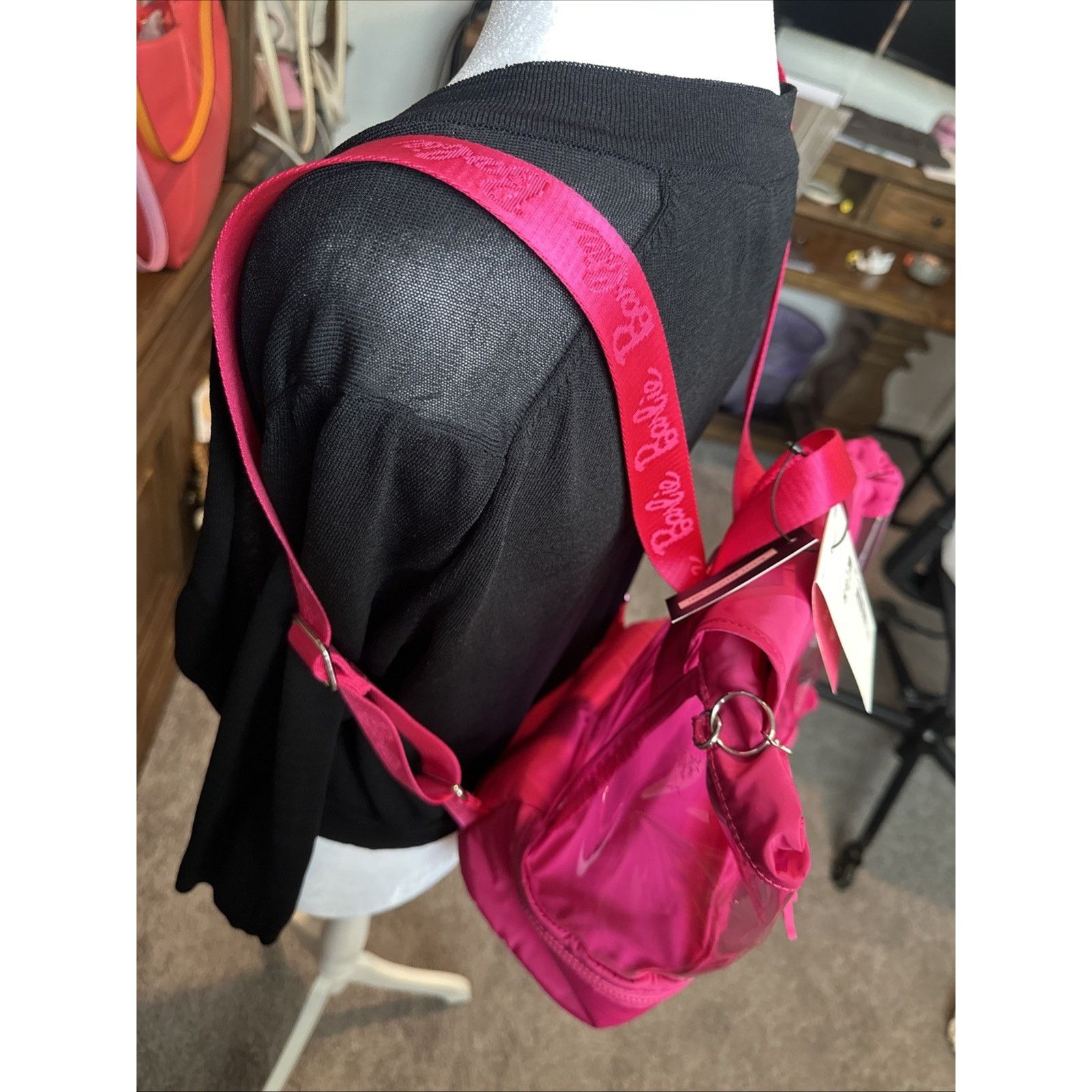 Other Kipling X Barbie DarleeTransparent Pink Backpack $149 NWT Size ONE SIZE - 8 Thumbnail