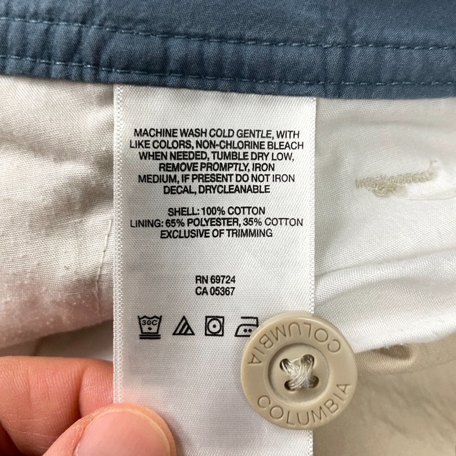 Vintage Columbia Chino Shorts Mens 38 Beige Cotton Flat Front Pocket Casual Outdoor Size US 38 / EU 54 - 5 Thumbnail