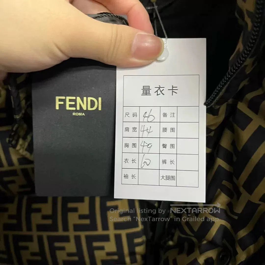Fendi Fendi Logo Printed Down Cotton Jacket. Size US S / EU 44-46 / 1 - 4 Thumbnail