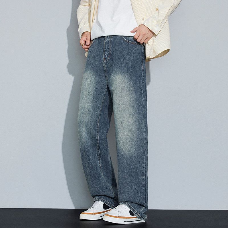 Jean American retro washed straight leg jeans for men Size US 34 / EU 50 - 3 Thumbnail