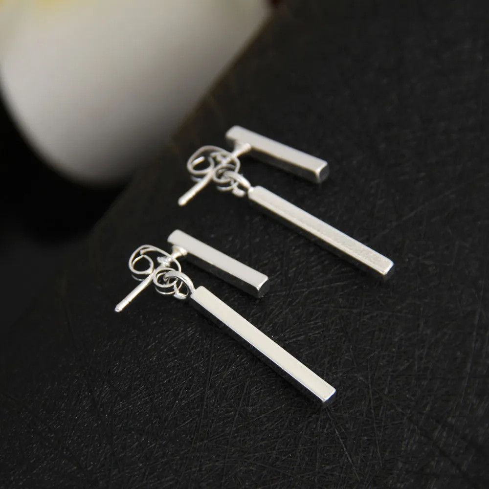 Jewelry T Bar Drop Earring Stud Earrings Charm Earring Gift Size ONE SIZE - 3 Thumbnail