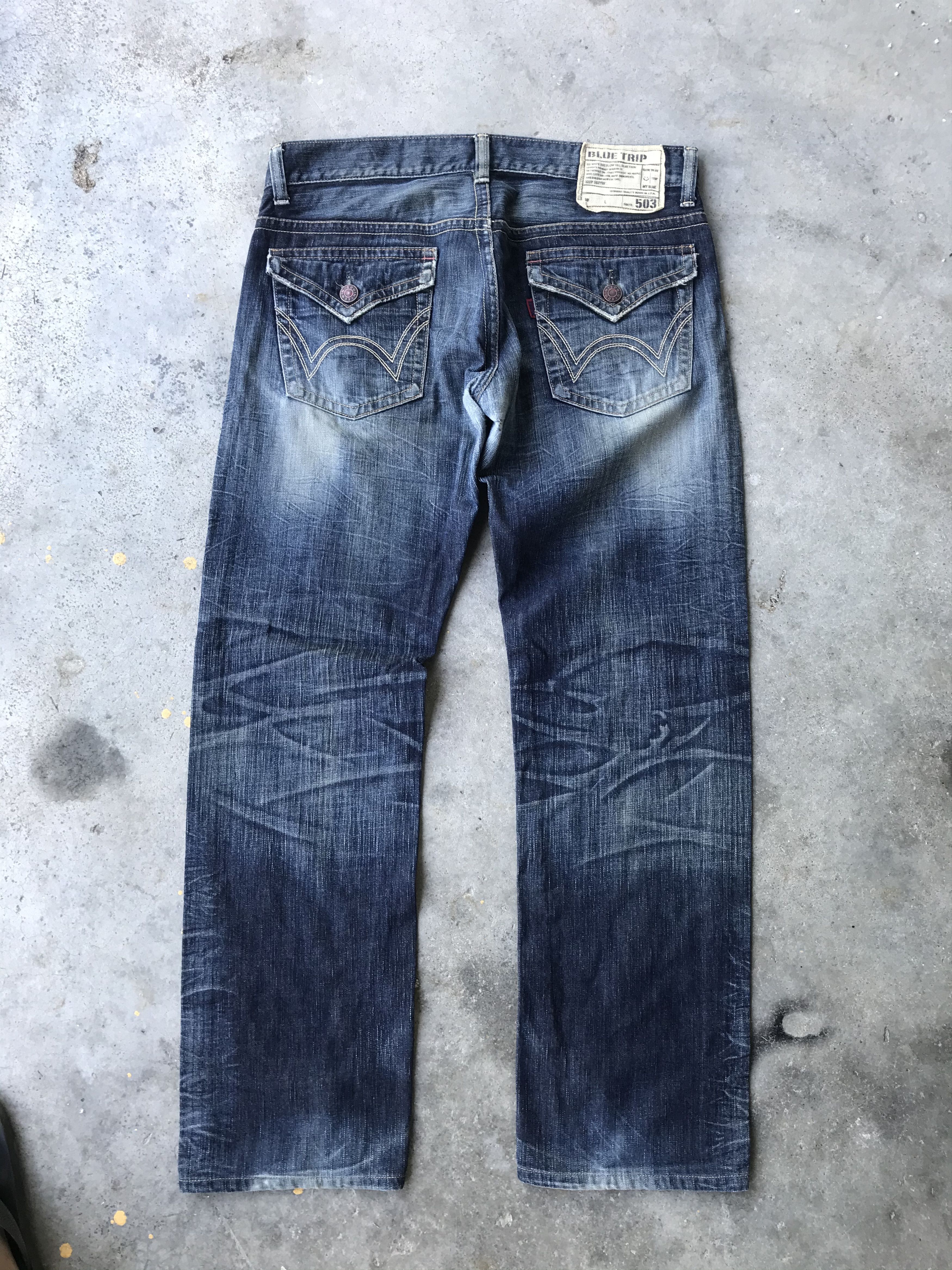 Edwin 503 blue trip flare jeans