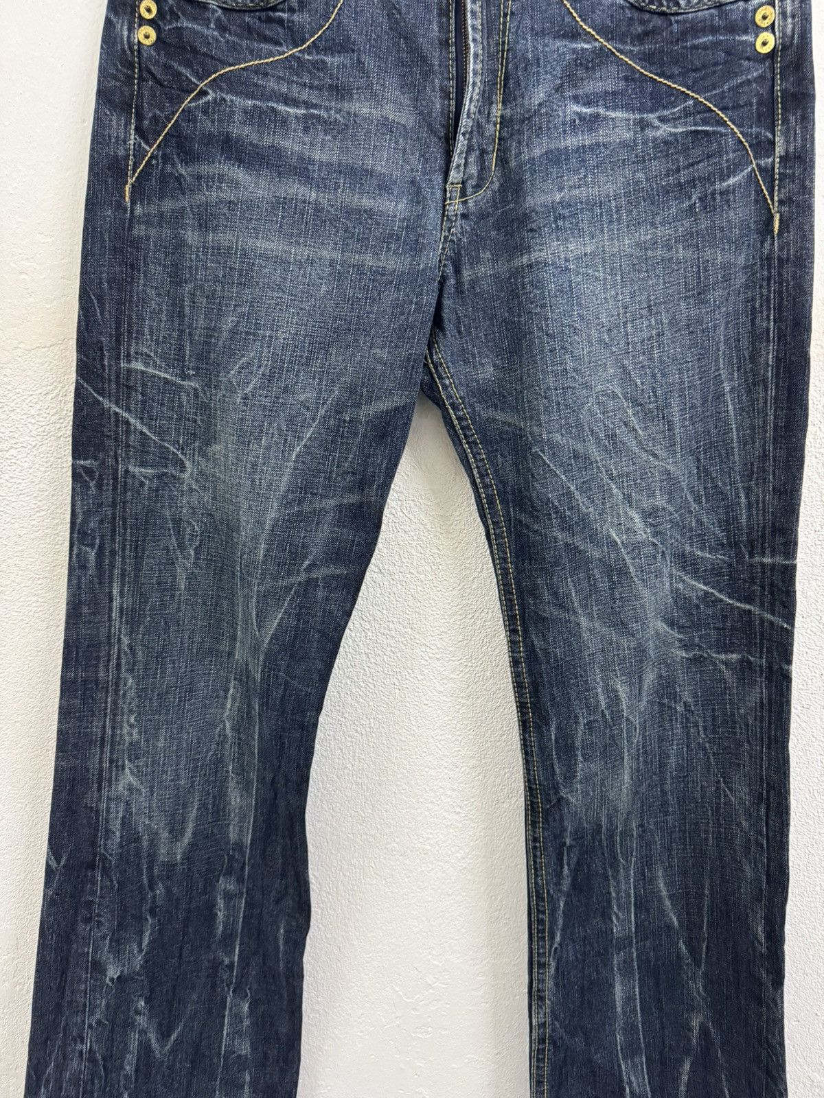 Japanese Brand Rare Vintage Japanese Brand Flare Jeans 1990s Size US 32 / EU 48 - 3 Thumbnail