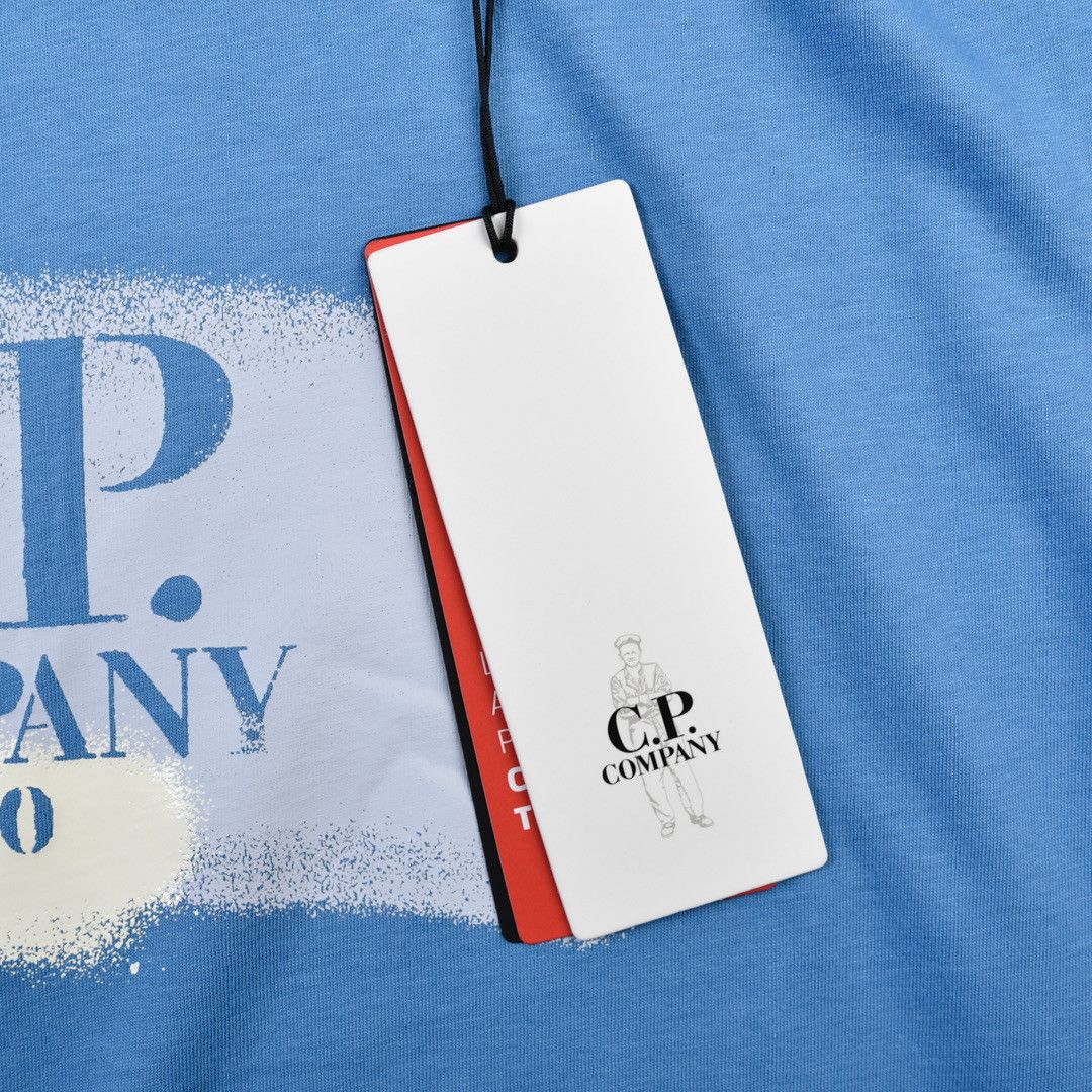 C.P. Company -shirt C.P. Company Painted Logo Light Blue Size US XL / EU 56 / 4 - 3 Thumbnail