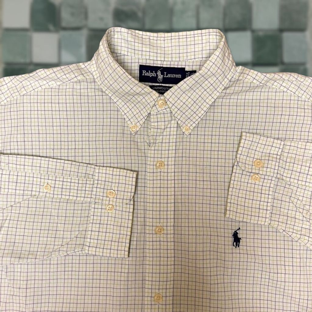 Ralph Lauren Ralph Lauren Yarmouth Mens Button-Up Shirt 16.5 32/33 Purple Plaid Cotton Oxford Multicolor Size US XL / EU 56 / 4 - 1 Thumbnail
