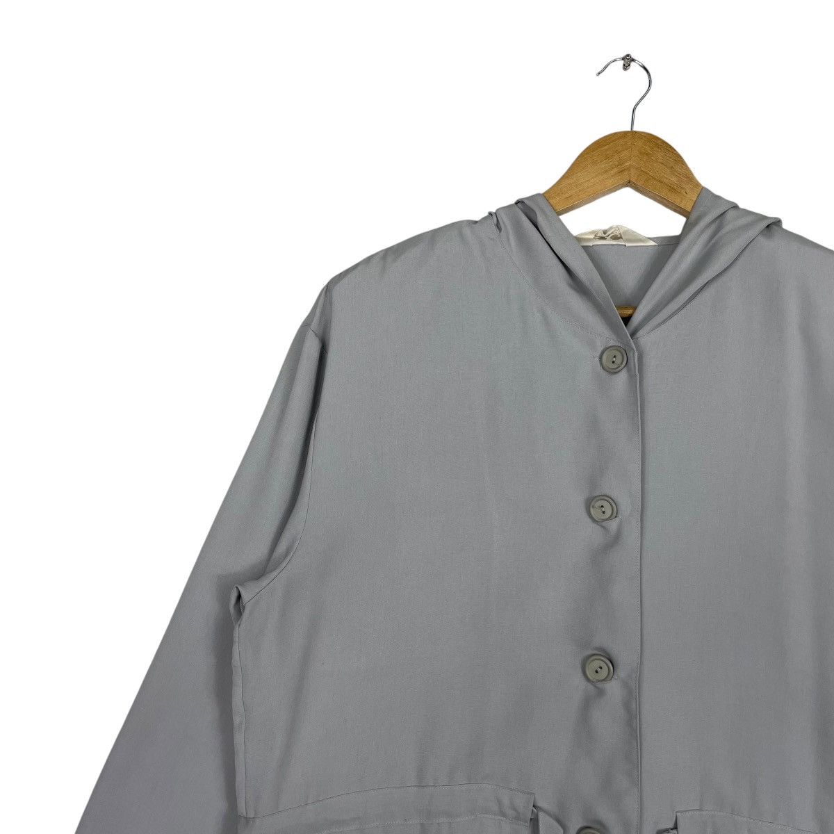 Japanese Brand × Romeo Gigli × Vintage 💥GIGGLY LINEN HOODIE BUTTON STYLE Size US M / EU 48-50 / 2 - 6 Thumbnail